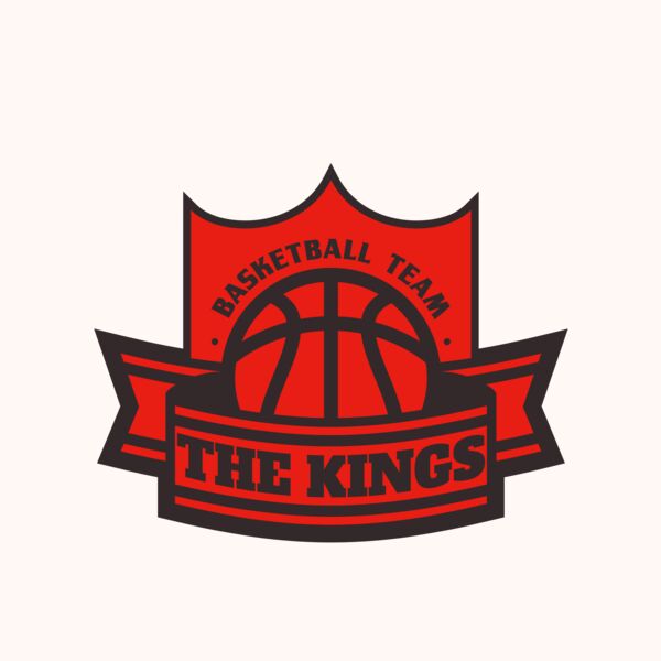 The Kings Basketball team Logo Template Thumbnail