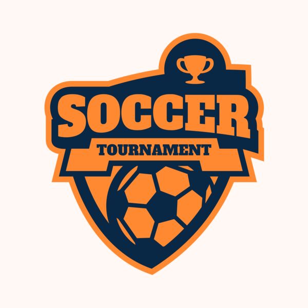 Soccer Tournament league logo template Thumbnail