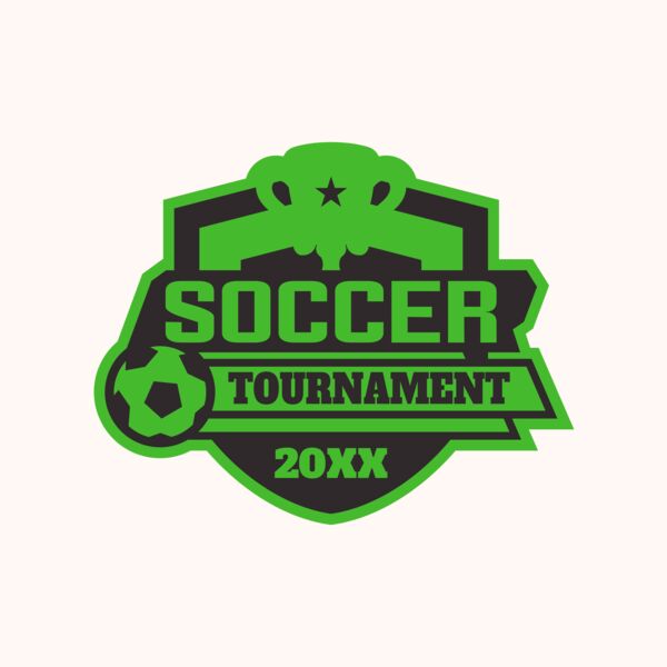 Soccer Tournament logo template 02 Thumbnail
