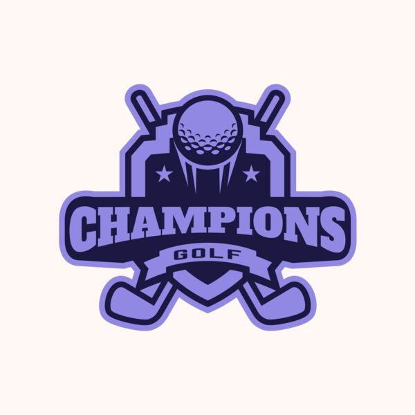 Champions Golf logo template Thumbnail
