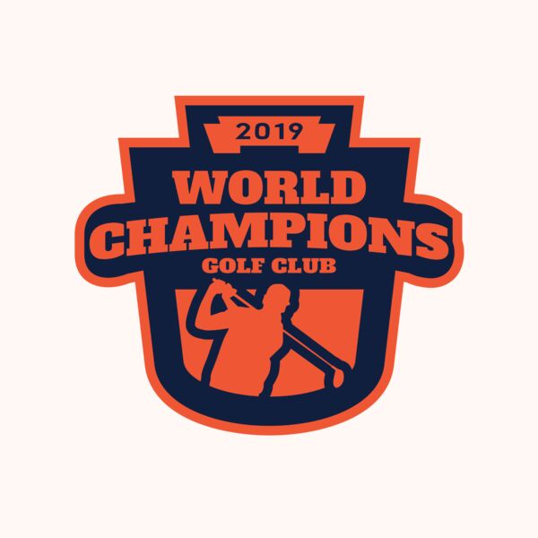 World Champions Golf club logo template Thumbnail