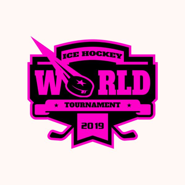 World Ice Hockey Tournament logo template Thumbnail