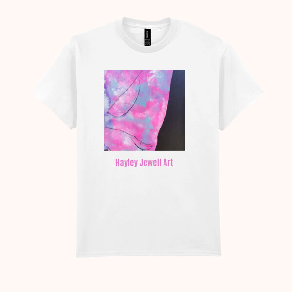 Abstract Graphic T-shirt with Woman's Body Art Thumbnail