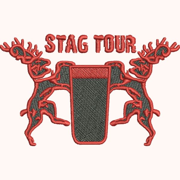 Stags & Beer Embroidery Thumbnail