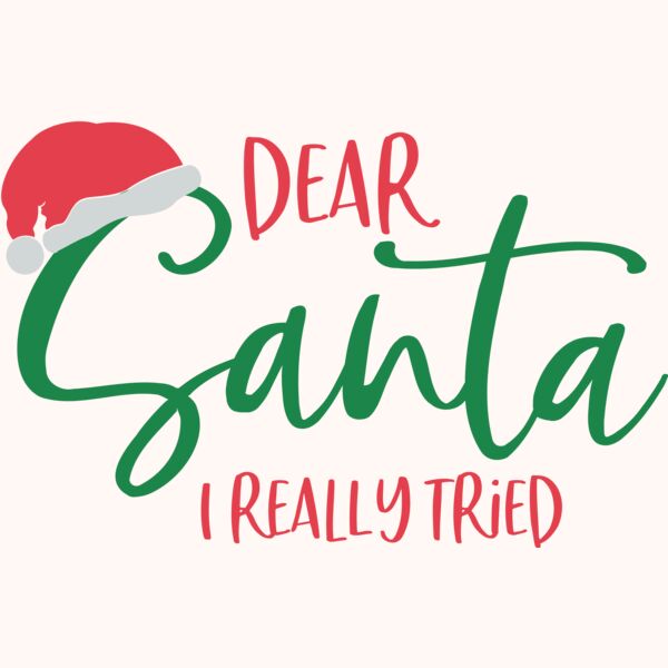Dear Santa I Really Tried Thumbnail