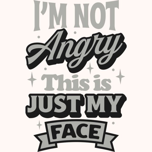 Im not angry SVG Thumbnail