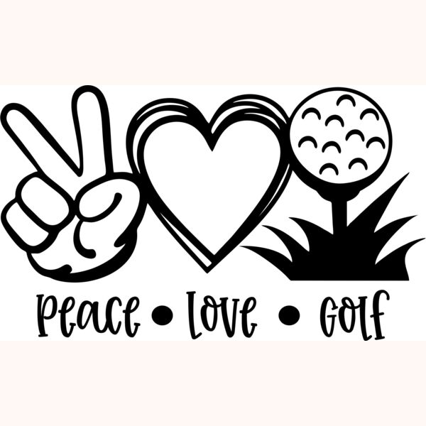 peace love golf Thumbnail