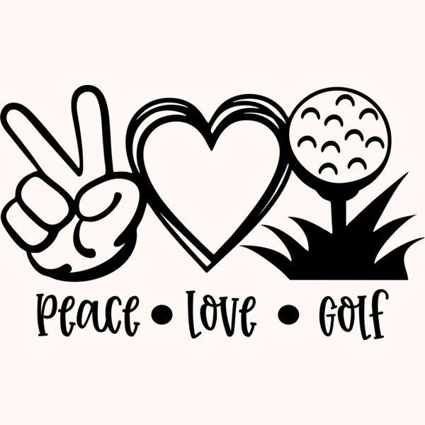 peace love golf Thumbnail