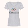 Women's valueweight v-neck T Thumbnail
