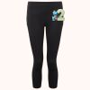 Women's TriDri® recycled performance leggings 3/4 length Thumbnail