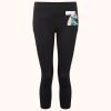Women's TriDri® recycled performance leggings 3/4 length Thumbnail